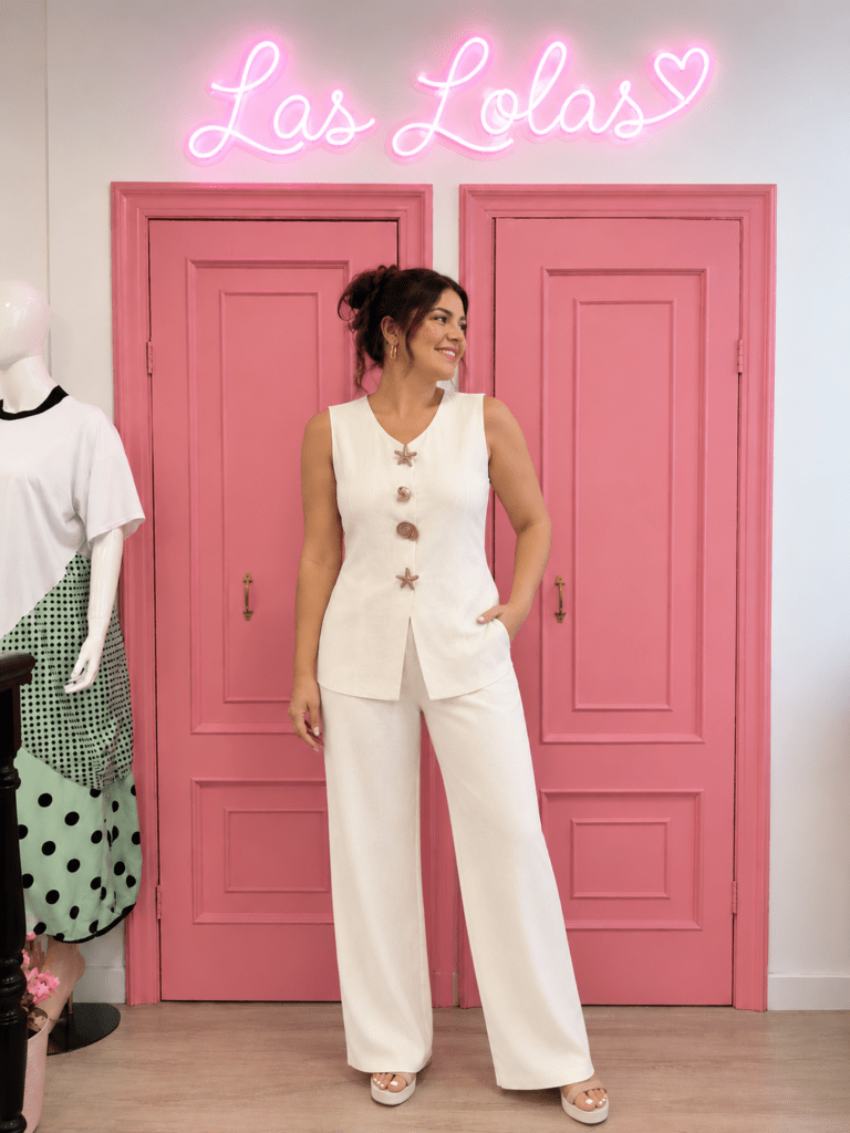 Conjuntos y trajes de mujer en Las Lolas: Conjunto Pompeya Blanco