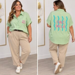 Camisa Ciao Bella Verde